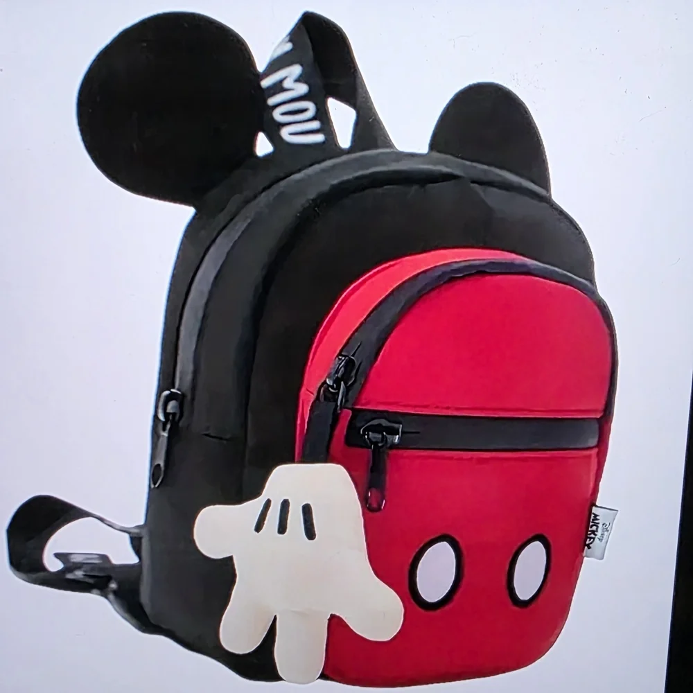 Disney Mickey and Friends Red and Black Backpack